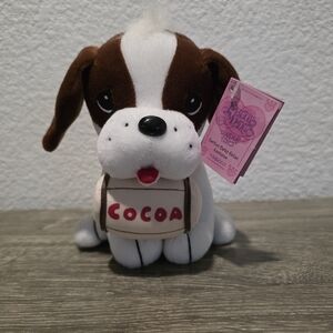 Precious Moments Tender Tails Cocoa Plush Puppy Dog with 'Cocoa' Barrel